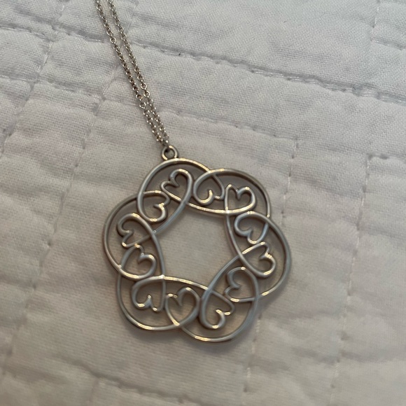 Tiffany & Co. Crown of Hearts Picasso Silver Necklace - Picture 4 of 4